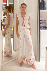 Nriti Shah In Our Palmer Embroidered Vest & Pants Set