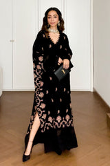 Smridhi Sibal In Our Black Pashmina Shawl Kaftan