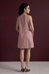 Petal Gingham Mini Dress