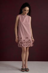 Petal Gingham Mini Dress