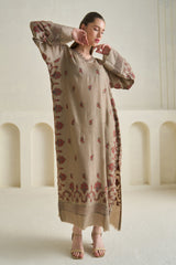 Beige Pashmina Kaftan