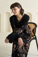 Black Pashmina Kaftan