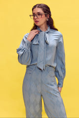 Fusion Bow Tie Up Shirt