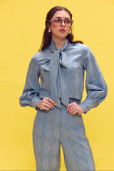 Fusion Bow Tie Up Shirt