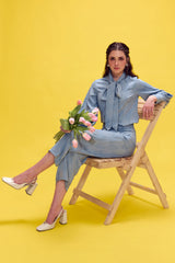 Fusion Bow Tie Up Shirt