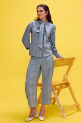 Fusion Bow Tie Up Shirt