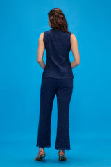 Evara Blue Lace Pants