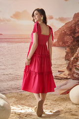 Amore 3 Tier Tie Up Dress