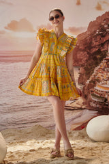 Annalisa Mustard Pieridae Dress