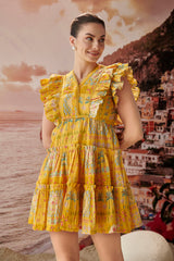 Annalisa Mustard Pieridae Dress