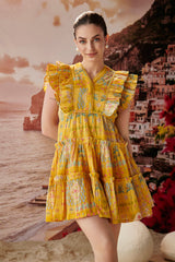 Annalisa Mustard Pieridae Dress