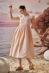 Dolce Vita Peach Midi Dress