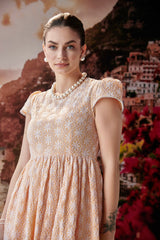 Dolce Vita Peach Midi Dress