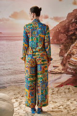 Romantico Multicoloured Front Tie Co-ord Set