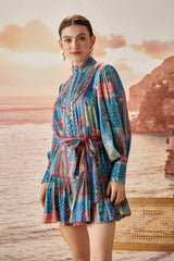 Felicità Pintuck Short Dress