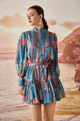 Felicità Pintuck Short Dress