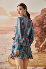 Felicità Pintuck Short Dress