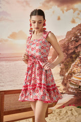 Carina Wave Short Dress