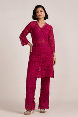 Anvi Long Hot Pink Kurta