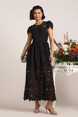 Sable Lace Black Dress