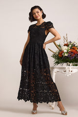 Sable Lace Black Dress