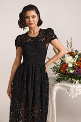 Sable Lace Black Dress
