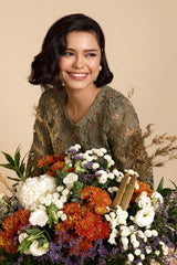 Zora Lace Olive Green Top