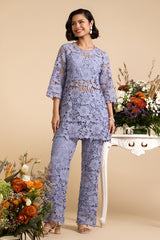 Zora Lace Ice Blue Top