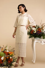 Stassi Lace Midi Skirt