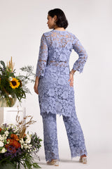 Anvi Long Ice Blue Kurta