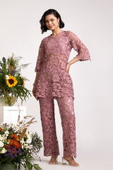 Zora Lace Onion Pink Pants