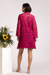 Ryna Lace Pink Kurta Dress