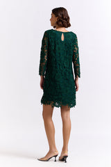Niamh Green Lace Short Dress