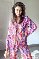 Nriti Shah In Our Ikkat Print Co-ord Set