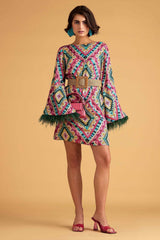 Geometric Print Shift Dress