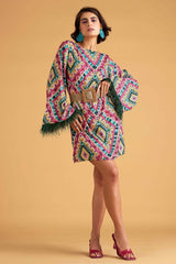 Geometric Print Shift Dress