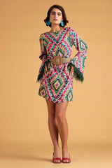 Geometric Print Shift Dress
