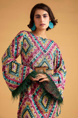 Geometric Print Shift Dress