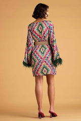 Geometric Print Shift Dress