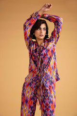 Nriti Shah In Our Ikkat Print Co-ord Set