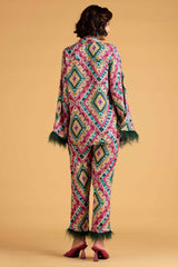 Geometric Print Pants