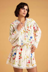 White Schiffli Cover Up