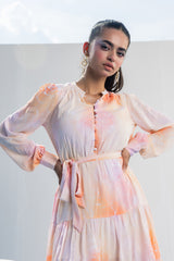 Layla Tie-Dye Floral Dress