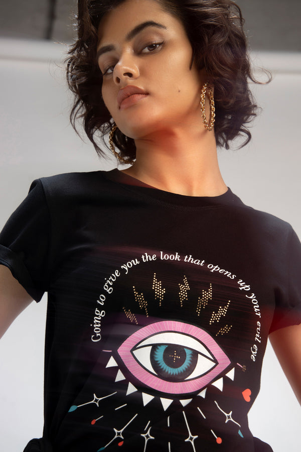 Evil eye black t-shirt