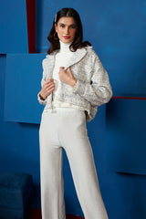 Shimmery Silver Pants