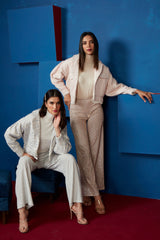 Shimmery Silver Pants