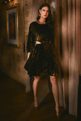 Carla Velvet Cut Out Dress