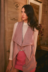 Luna Sleeveless Suede Jacket