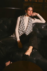 Pearl Sleeveless Tweed Jacket