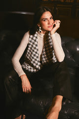 Pearl Sleeveless Tweed Jacket